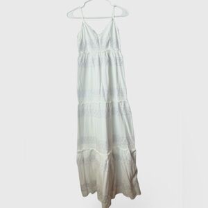 Jessica Simpson White Boho Chic summer XS Maxi Dress